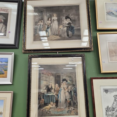 Lot 167 - A pair of 19th century coloured prints after...