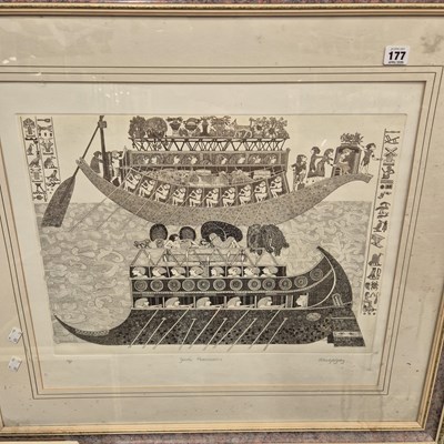 Lot 177 - A 20th century etching 'Gentle Persuasion' by...