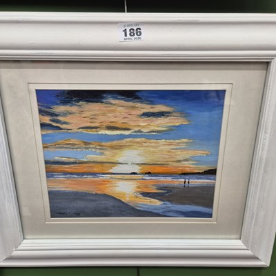 Lot 186 - Five various 20th century land and sea-scape...
