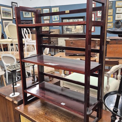 Lot 226 - A folding bookshelf H 94 W 71 D 29cm