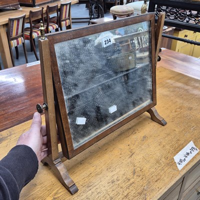Lot 234 - An Edwardian swing mirror