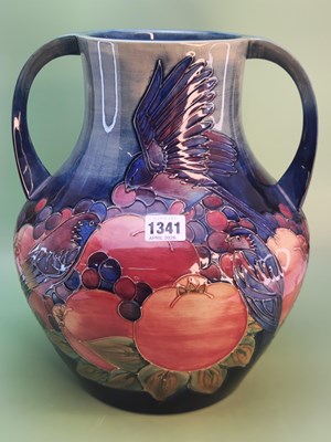 Lot 1341 - A J Moorcroft two handled vase slip trailed...