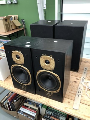 Lot 731 - A pair of Tannoy Eclipse gold speakers, and a...