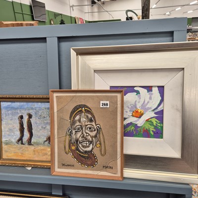 Lot 268 - Three various paintings