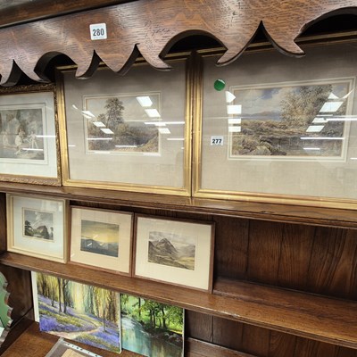 Lot 277 - Six various antique and later watercolours