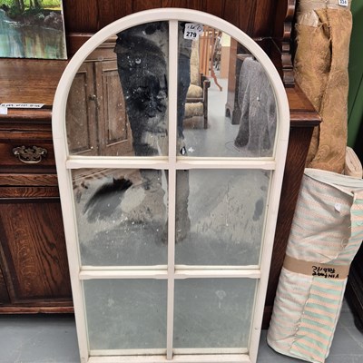 Lot 279 - An arch top wall mirror 110 × 58cm