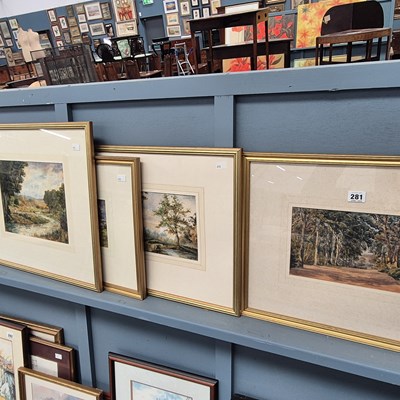 Lot 281 - Four various watercolours