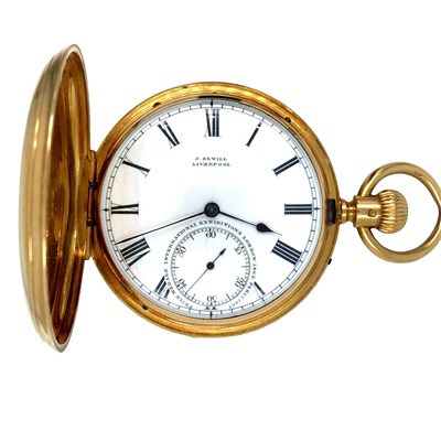 Lot 1127 - An antique 18ct hallmarked gold open face...