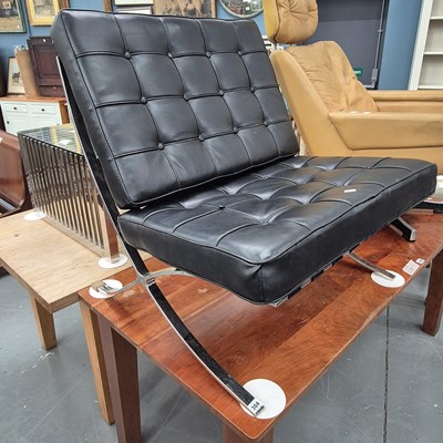 Lot 304 - A vintage Barcelona chair after a design by...