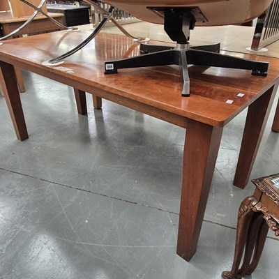 Lot 306 - A hardwood dining table H 74 H 168 D 76cm