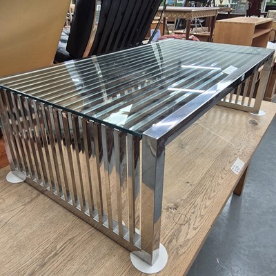 Lot 309 - An interesting designer chrome-framed and...