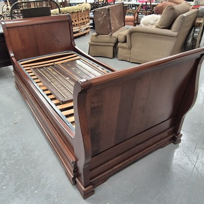 Lot 311 - A modern French-style single bed H 90 W 100 D...