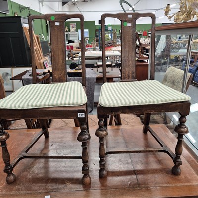 Lot 327 - A pair of side chairs