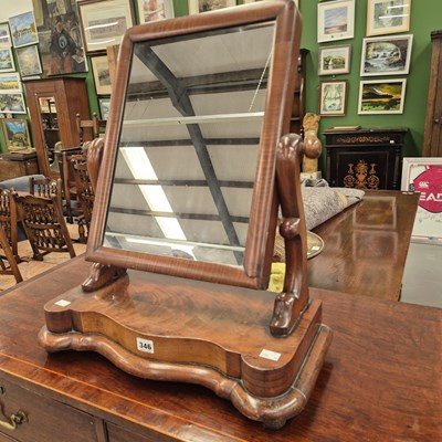 Lot 346 - A Victorian swing mirror