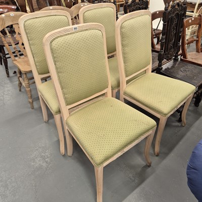 Lot 353 - A set of four modern dining chairs