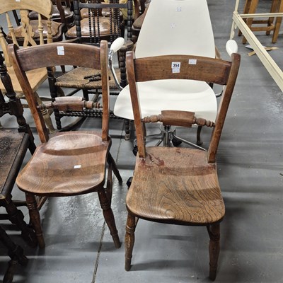 Lot 354 - A pair of Oxford side chairs