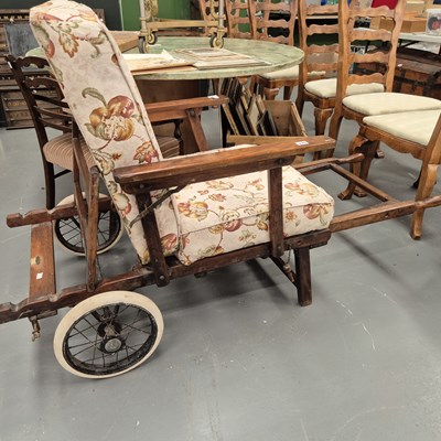 Lot 370 - A Haxyes lounger/deck chair, retailed by...