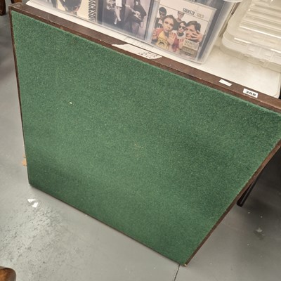 Lot 388 - A bridge table with folding legs