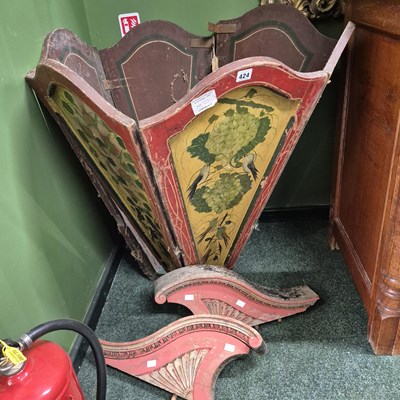 Lot 424 - A six-sided hand-painted grape hod (ex...