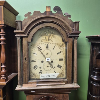 Lot 437 - An early 19th century mahogany 8-day longcase...