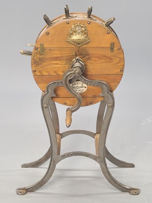 Lot 1385 - A Kent rotary knife cleaner raised on an iron...