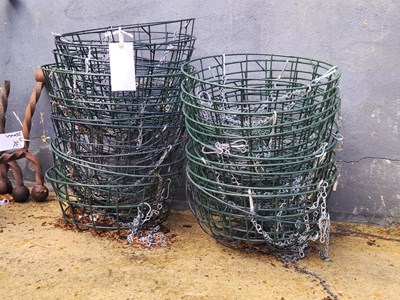 Lot 449 - A large quantity of metal hanging baskets, and...