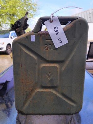 Lot 453 - A metal 20 litre fuel can