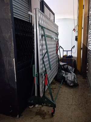 Lot 477 - A Kettler folding table tennis table with...