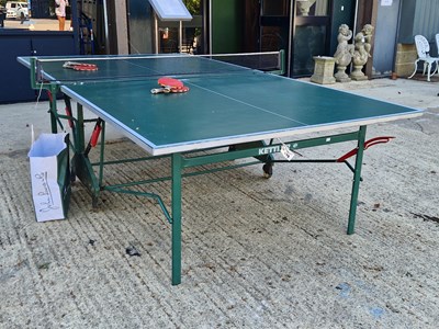 Lot 477 - A Kettler folding table tennis table with...