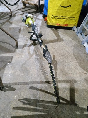 Lot 481 - A Ryobi telescopic petrol hedge trimmer...