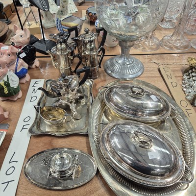 Lot 872 - A collection of various silver plated wares, etc.
