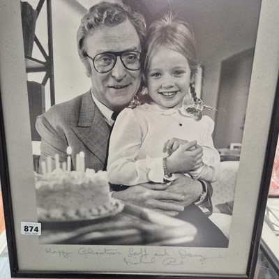 Lot 874 - Michael Caine: two personally signed and...