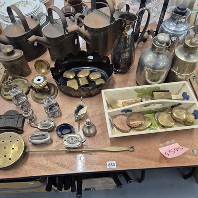 Lot 883 - A collection of antique tobacco tins, three...