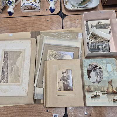 Lot 888 - Vintage photographs to include a military...