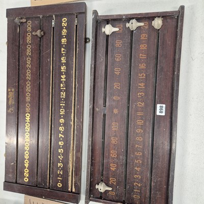 Lot 898 - A Burroughs and Watts snooker scoreboard, and...