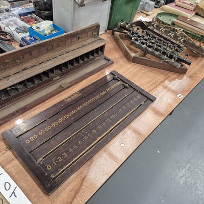 Lot 904 - Snooker cue stands, racking triangles, a...