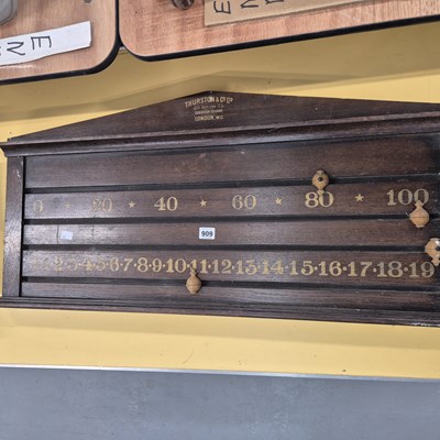 Lot 909 - A Thurston & Co. snooker scoreboard