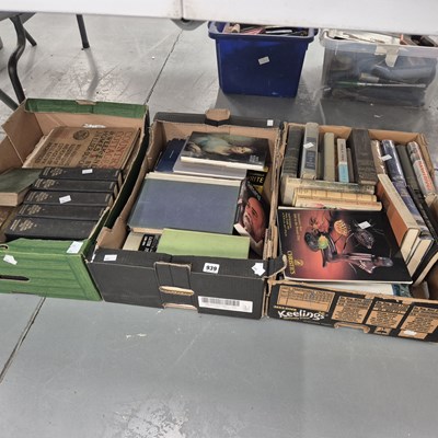 Lot 939 - Three boxes of various books including 4...