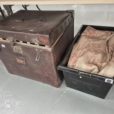 Lot 945 - A vintage trunk, etc.