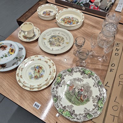 Lot 948 - Doulton 'Bunnykins' chinawares, antique and...