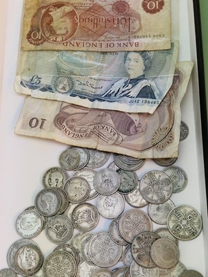 Lot 1447 - A collection of shillings and florins together...