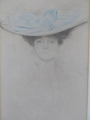 Lot 1448 - After Paul Cesar Helleu (1859-1927), portrait...