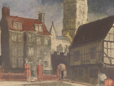 Lot 1453 - Quentin Hole (1923-1999) ARR.,  houses before...