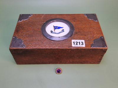 Lot 1213 - A gemset and seed-pearl cushion-shape brooch,...