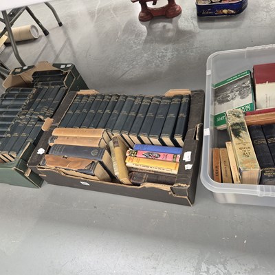 Lot 965 - Three boxes of books, including a set of the...