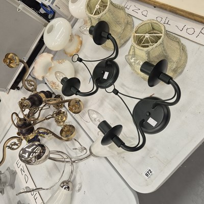 Lot 972 - Various wall and ceiling lights