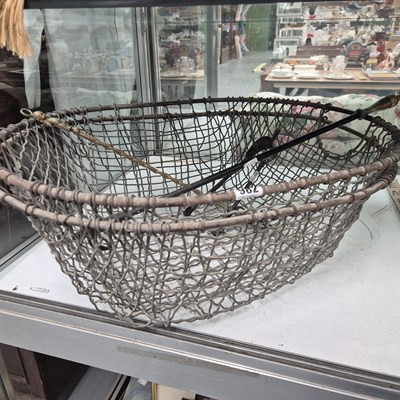 Lot 982 - Two galvanised wire baskets