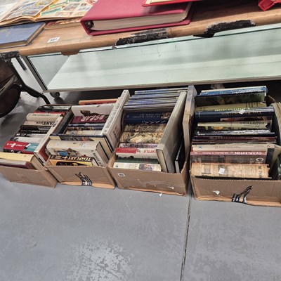 Lot 992 - Four large boxes of vintage and modern books
