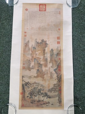 Lot 998 - A Chinese scroll after Chiu Ying 'The...