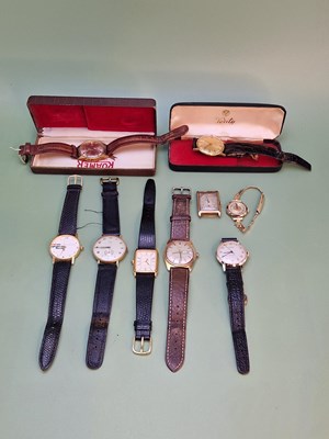 Lot 1234 - A group of vintage gentlemen's wristwatches,...